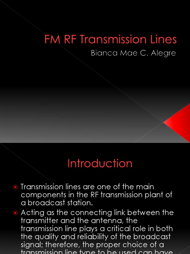 FM RF Transmission Lines Coaxial Cable Transmission Line
