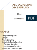 Bab 6. - Populasi Sampel Dan Sampling