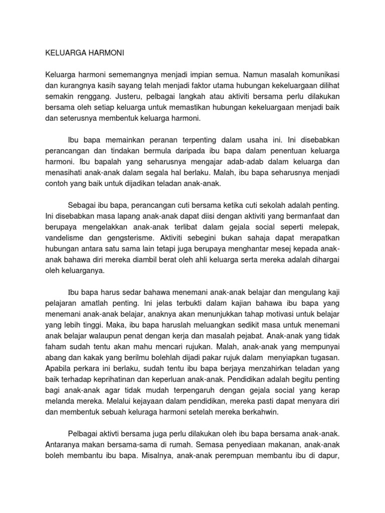 Keluarga Harmoni Pdf