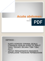 Akut Abdomen