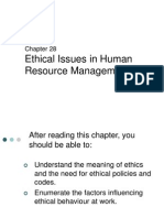 Ethical Issues in Hrm