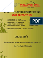 CC503 - Traffic Engineering Spot Speed Study