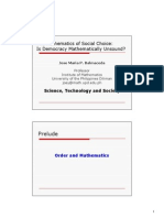 Mathematics of Social Choice Is Democracy Mathematically Unsound by Jose Maria Balmaceda