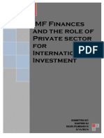 IMF Finances and The Role of Private Sector For International Investment by Karthik KJ