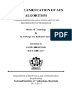 Vlsi Implementation of Aes Algorithm