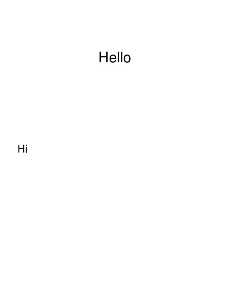 Hello | PDF
