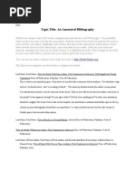 Download Annotated Bibliography Template by tmalloff SN21272480 doc pdf