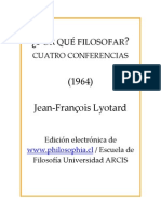Lyotard Jean Fransois - Por Que Filosofar [PDF]