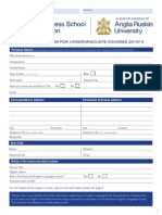 Undergraduate Form 2012