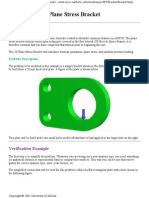 Plane Stress Bracket