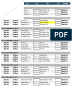 #4 Intermediate Draw 18th March