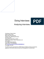 Analyzing Interviews