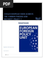 Download Roland Tarushi  Could European Union Achieve the Common Foreign and Security Policy  by Corpus Diplomaticus SN212750917 doc pdf