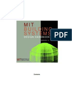 MIT BLDG Design Handbook, PDF, Hvac