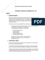 Manual de Operacion Tablero