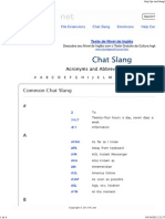 Chat Slang