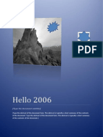 Hello 2006: (Type The Document Subtitle)