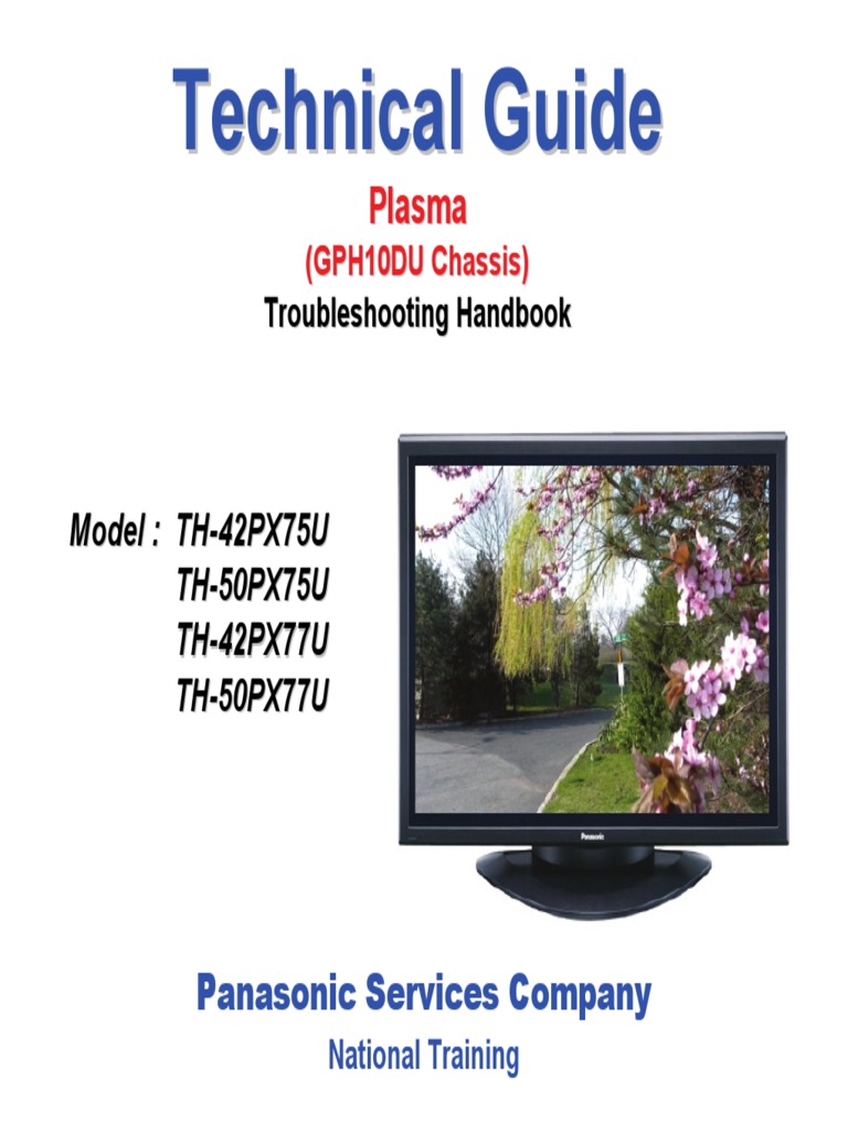 Panasonic Th 46pz80u Service And Repair Manual