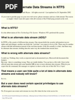 Alternate Data Streams in NTFS