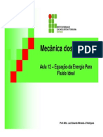 Equação Energia Fluido Ideal