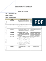 Lesson Analysis Report