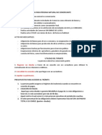 Tramite de Insolvencia Persona Natural No Comerciante