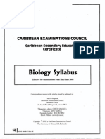 Csec Bio Syllabus