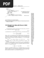 15.3 Straight-Line Data With Errors in Both Coordinates