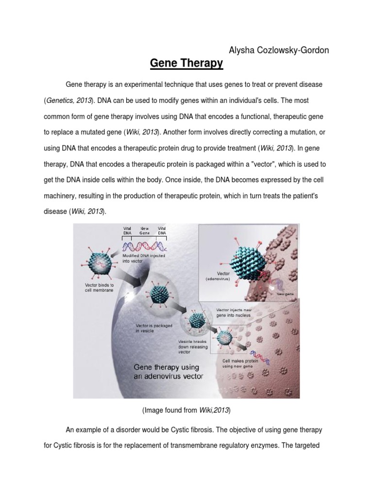 Gene Therapy Assignment PDF Gene Therapy Gene