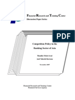 Competition Policy in the Banking Sector of Asia1