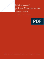 Publications of The Metropolitan Museum of Art 1964 2005 A Bibliography