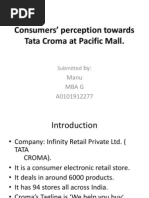 Consumers' Perception Towards Tata Croma at Pacific