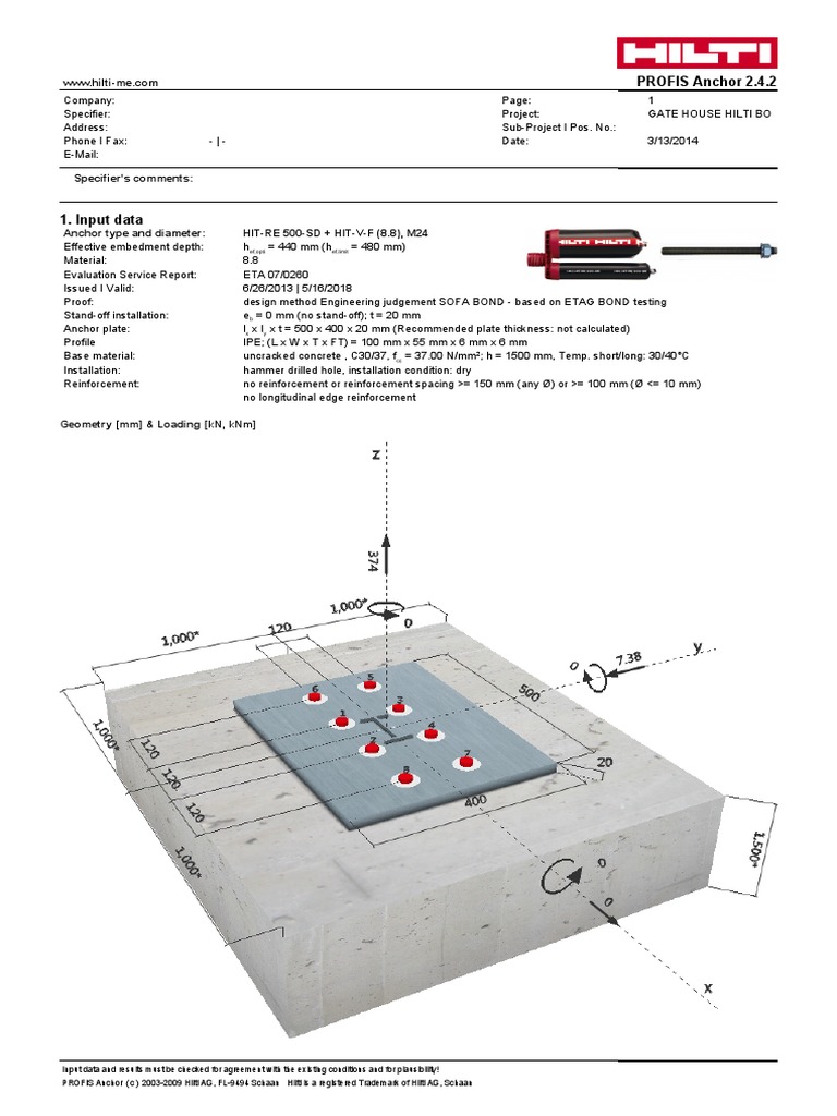 Hilti Bolt Design Drill Software