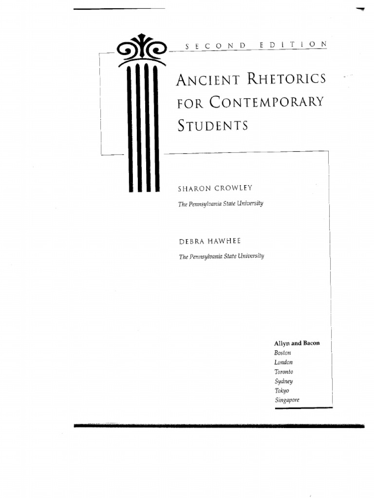 Ancient Rhetorics For Contemporary Students (2nd Edition) | PDF