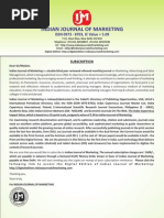 Indian Journal of Marketing: ISSN 0973 - 8703, IC Value 5.09