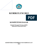 struktur kurikulum smp