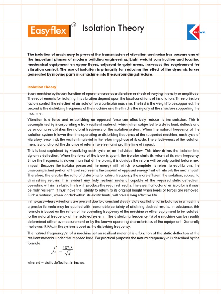 Vibration Isolation Theory PDF