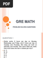 GRE MATH