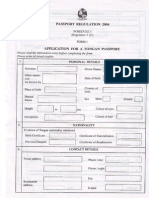 Passport Application Form ENG