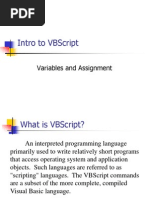 Intro To VBscript