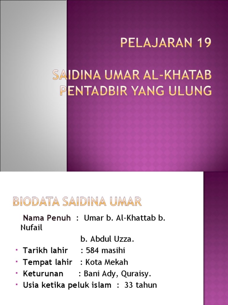 Saidina Umar Pdf