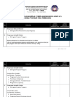 Senarai Semak Aliran Kerja Modul SPS