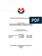 Contoh Proposal PKM Yang Didanai DIKTI