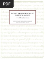 d22 Layout Implementation of Digital to Analog