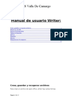 Manual de Usuario Writer