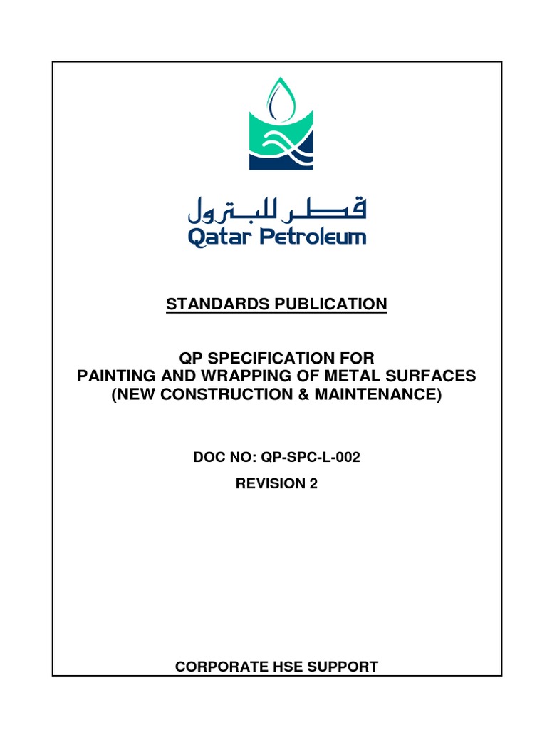QP-SPC-L - 002 Rev 2, 16-05-2013 | PDF | Specification (Technical ...