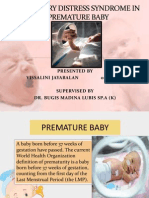 Respiratory Distress Syndrome in A Premature Baby