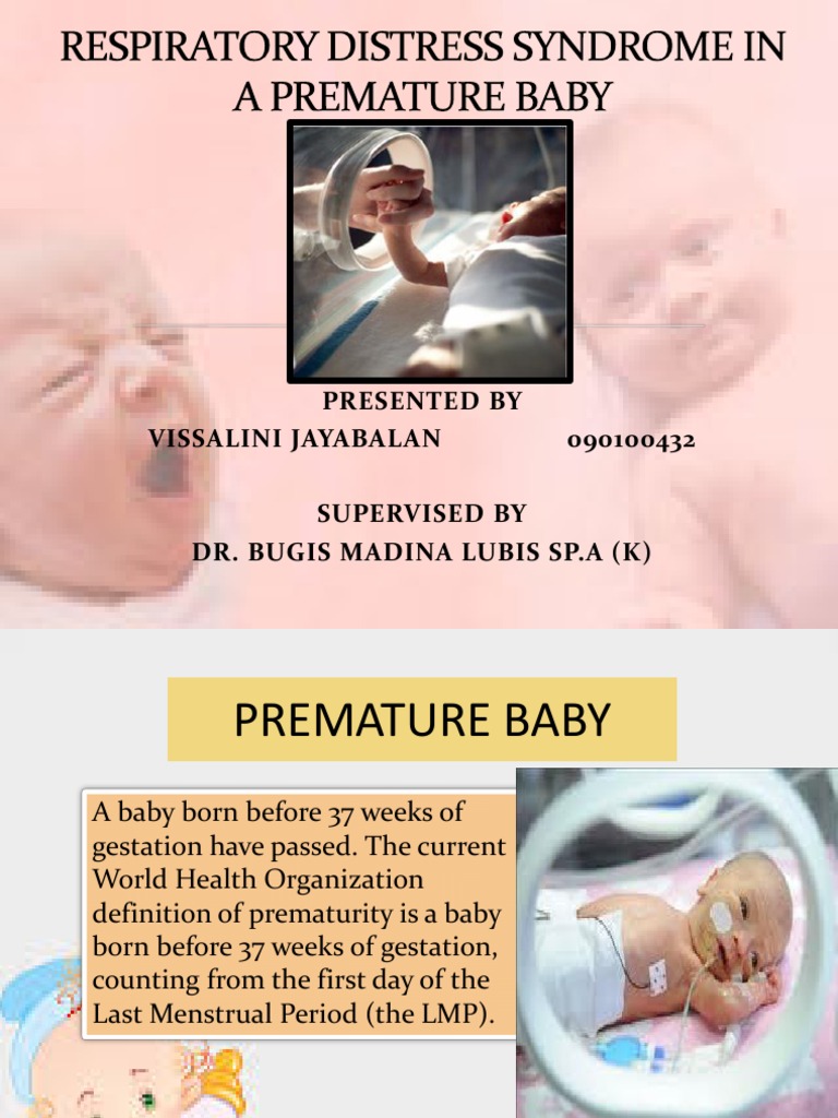 Respiratory Distress Syndrome in A Premature Baby | PDF | Low Birth ...