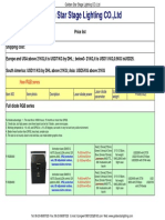 Goldenstar - 2014 Price List For Laser