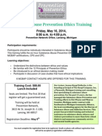 Substance Abuse Prevention Ethics Training 